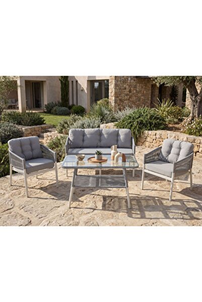 Tu Tienda ALÜMİNYUM,İP ÖRGÜLÜ ÜSKÜDAR 2+1+1+MASA(70*120) BAHÇE BALKON MUTFAK ...