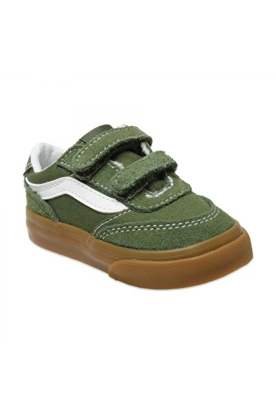 Vans Vn000D7X Brooklyn Ls V Sneakers Green Children's Sports Shoes