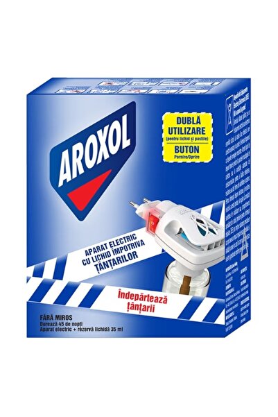 Aroxol Set 2 x Aparat Electric Impotriva Tantarilor Dubla Utilizare, cu Rezer...