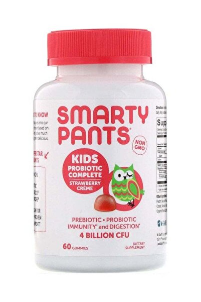 SmartyPants بروبيوتيك كامل للأطفال بنكهة كريمة الفراولة - 60 قطعة حلوى