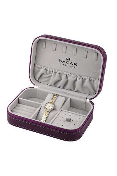 Nacar Sapphire Glass Silver - Gold Women's Watch |   With Special Box | Nc34-...