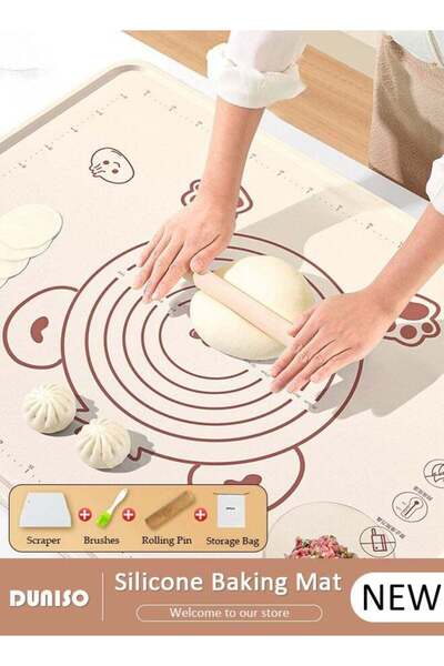 DOMEET DUNISO Silicone Baking Mat for Rolling Dough