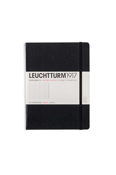 Leuchtturm1917 Σκληρό Κάλυμμα 100 γρ. Χαρτί Α5 Βιβλίο Διευθύνσεων Μαύρο 330862