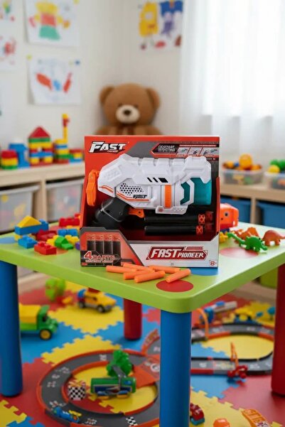 Miniso Soft Bullet Gun Serisi 4 Kurşunlu Tabanca Seti