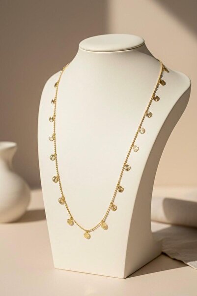 Ylz Jewelry Vıp 14K Pullu Kolye (45+5 Cm)