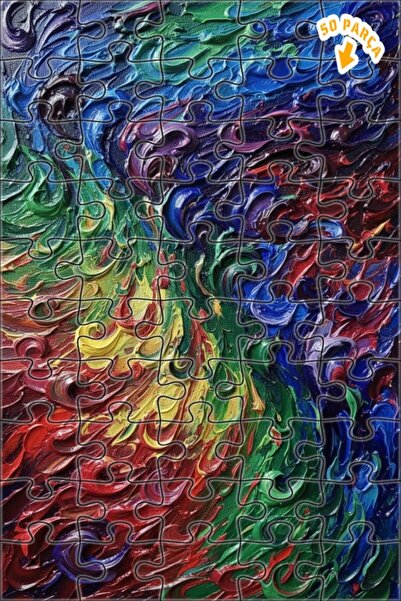 Teona Ahşap لغز خشبي بإطار مزدوج الطبقات بمظهر الزيت الألوان الزيتية الملونة ...