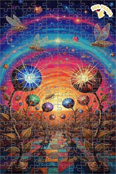 Teona Ahşap لغز خشبي بإطار مزدوج الطبقات من فانتاستيك إيفريون بيتيرس، 200 قطع...