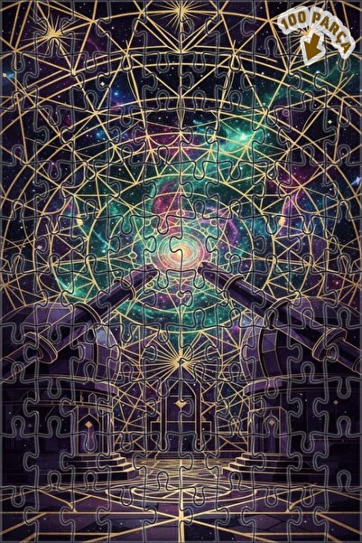 Teona Ahşap لغز خشبي بإطار مزدوج الطبقات من يونيفرسال ديسكفري 100 قطعة 25x25