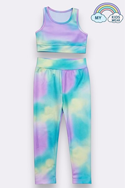 My Kids Wear Girl's Multi-Purpose Patterned Swimsuit & Sports Set 12444