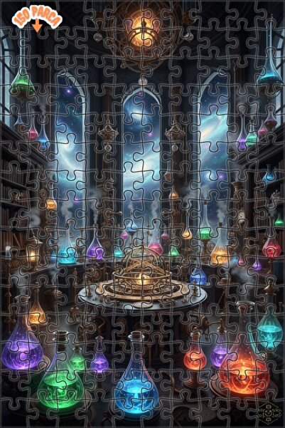 Teona Ahşap لغز خشبي بمظهر الزيت الملون بتصميم مختبر الخيال العلمي 150 قطعة 2...