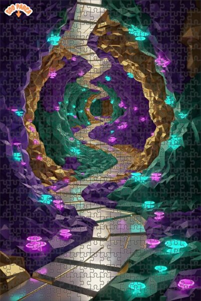 Teona Ahşap لغز خشبي لممر الكهف الغامض 500 قطعة 50×30