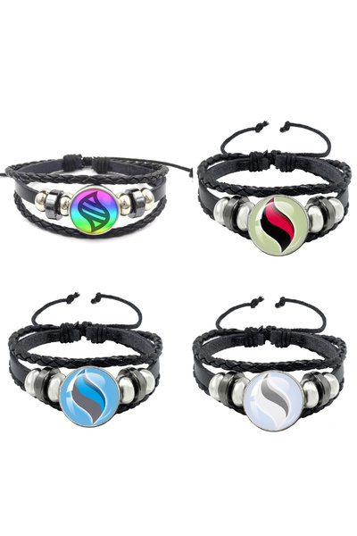 Choice B256-set Japanese Anime Monsters Bracelet Glass Circular Pocsket Jewel...