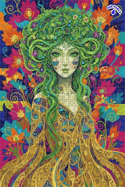 Teona Ahşap لغز خشبي بإطار مزدوج الطبقات من جرين نيتشر مكون من 600 قطعة 50×35