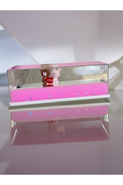 TASARIM RÜZGARI Batmayan Gemi akvaryum aşk çifti pembe sulu sevgililer günü