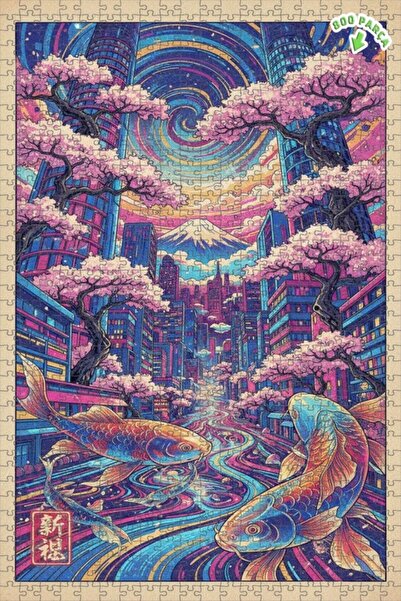 Teona Ahşap لغز خشبي بإطار مزدوج الطبقات من فنون الكوي في مدينة النيون 800 قط...