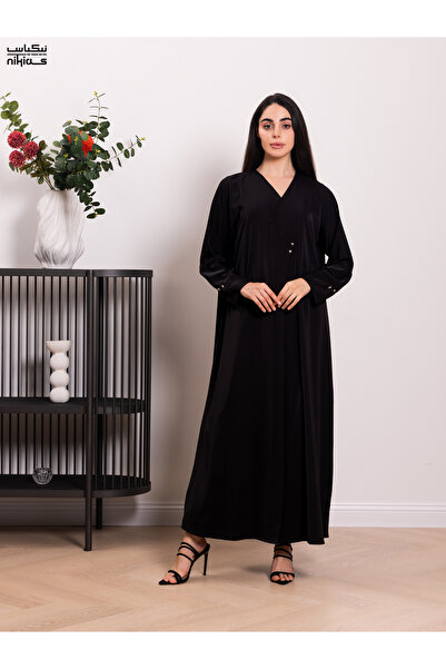 Nikias Nida abaya with zig zag design