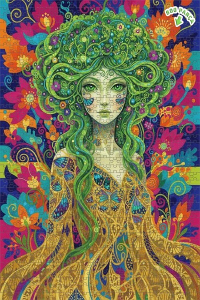 Teona Ahşap لغز خشبي بإطار مزدوج الطبقات من جرين نيتشر 800 قطعة 70x50