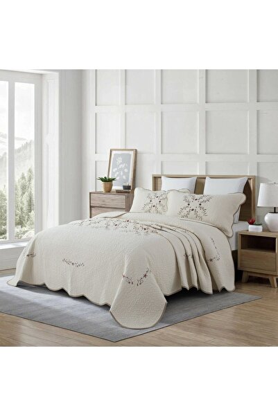 Orange Bed & Bath Garland | 100% Cotton Double Bedspread Set (3 Pieces)