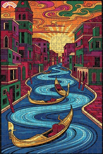 Teona Ahşap لغز خشبي بإطار مزدوج الطبقات من فينيسيا دريم 500 قطعة 50x30