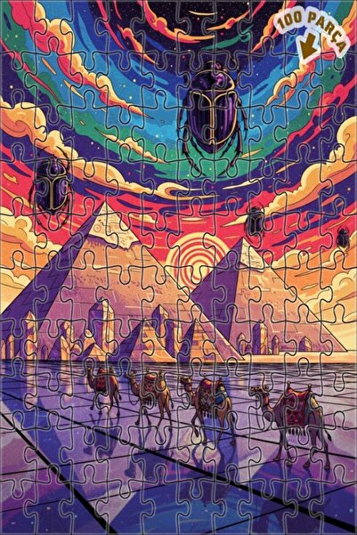 Teona Ahşap لغز خشبي بإطار مزدوج الطبقات يصور حشرات طائرة في السماء المصرية ا...