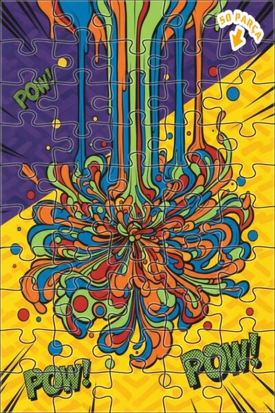 Teona Ahşap لغز خشبي بإطار مزدوج الطبقات بمظهر فن الرسوم المتحركة الخطية وطلا...