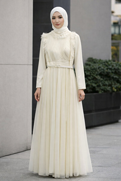 Hennin Tulle evening dress