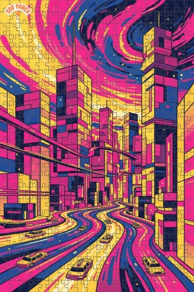 Teona Ahşap لغز خشبي بإطار مزدوج الطبقات لمناظر المدينة الديناميكية 500 قطعة ...