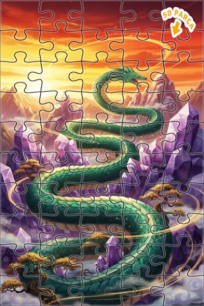 Teona Ahşap لغز خشبي بإطار مزدوج الطبقات من ديرما فن، 50 قطعة، 15×25