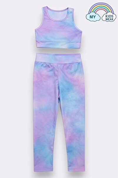 My Kids Wear Girl's Multi-Purpose Patterned Swimsuit & Sports Set 12443