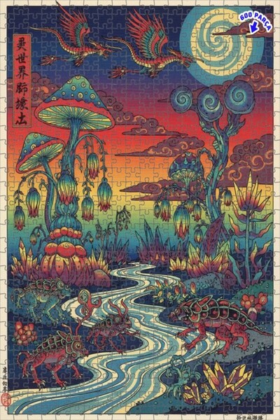 Teona Ahşap لغز خشبي مقطوع بالليزر من إيريدا هايلاند ماجيك 600 قطعة 50×35