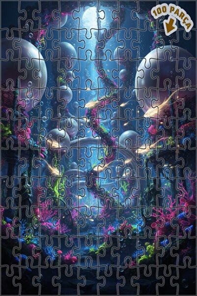 Teona Ahşap لغز خشبي بإطار مزدوج الطبقات من سلسلة أساطير الغواصات 100 قطعة 25×25