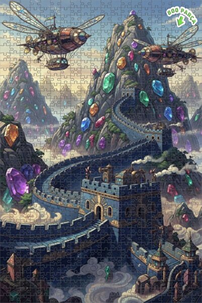 Teona Ahşap لغز خشبي بإطار مزدوج الطبقات من ستيامبانك كريستال شاتو ديفريسيون ...