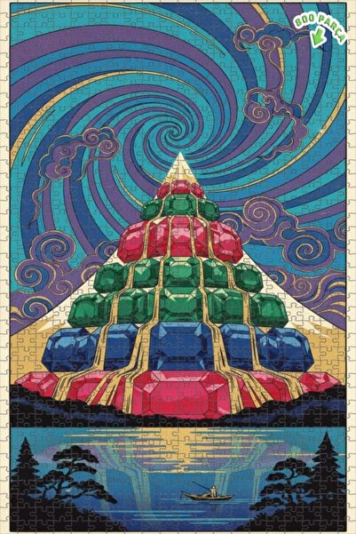 Teona Ahşap لغز خشبي بإطار مزدوج الطبقات من كريستال ماونتن آند بوتيك رايدر 80...