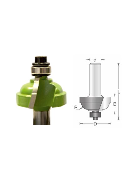 ELBE Τελική φρέζα, ένθετα CMS, με ρουλεμάν φωτοτυπικού στην κορυφή, με προφίλ...