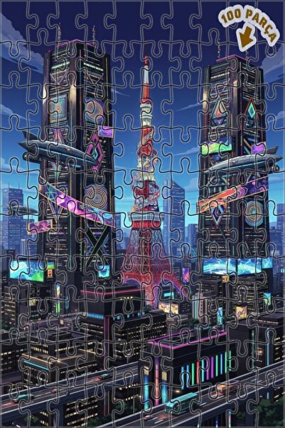 Teona Ahşap لوحة زيتية مستوحاة من شلالات الضوء في طوكيو، لوحة خشبية مؤطرة بطب...