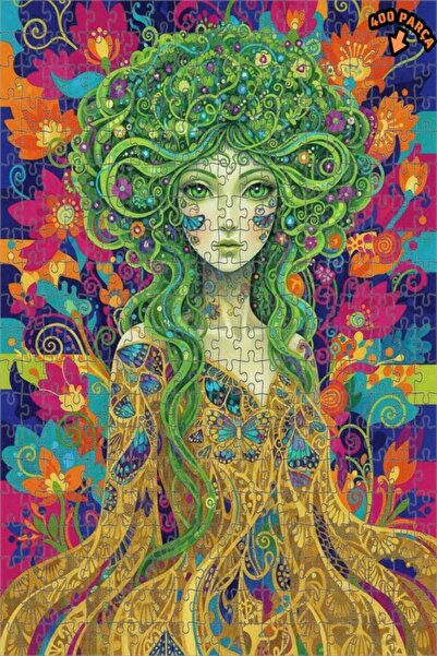 Teona Ahşap لغز خشبي بإطار مزدوج الطبقات من جرين نيتشر مكون من 400 قطعة 35×35