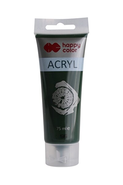 HAPPY COLOR Acrylic color 75ml, dark olive green,