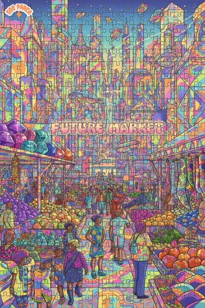 Teona Ahşap لغز خشبي بإطار مزدوج الطبقات من رينك كومبوس، 500 قطعة، 50×30