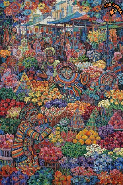 Teona Ahşap لغز خشبي بإطار مزدوج الطبقات من رينك كومبوسي 400 قطعة 35x35