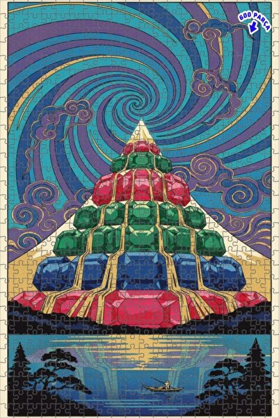 Teona Ahşap لغز خشبي بإطار مزدوج الطبقات من كريستال ماونتن آند بوتيك رايدر 60...