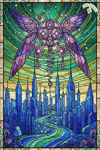 Teona Ahşap لغز خشبي من ميستيك كراشد جلاس سيتي آند فلِد ميكانيكال إنتيتي 800 ...