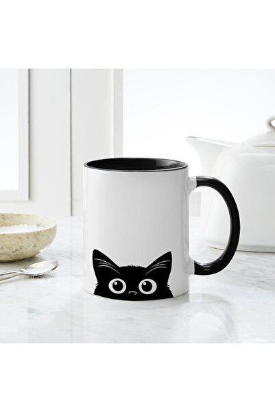 iyi fikirler Cat Themed Special Design Porcelain Mug