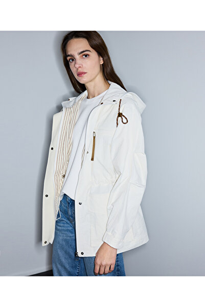 İpekyol Ayarlanabilir bel teknik kumaş mont