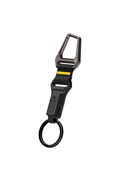 Spigen حلقة تسلق مزودة بحامل مفاتيح مغناطيسي، قابلة للفصل، سريعة الفتح، ونظام...