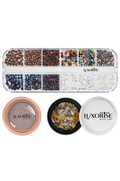 LUXORISE Set Nail Art Shimmer Touch