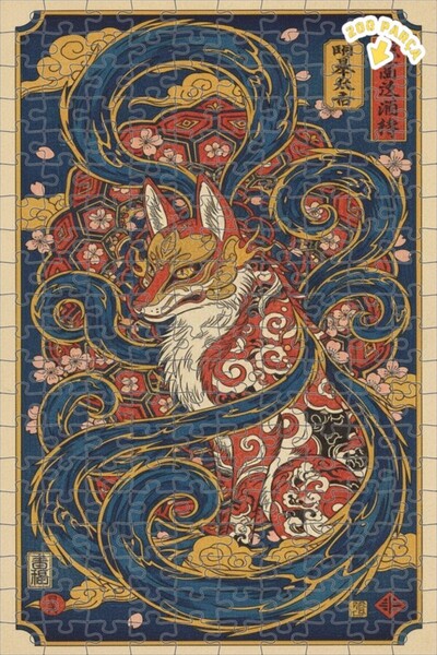 Teona Ahşap لغز خشبي بإطار مزدوج الطبقات من كيتسوني سوتيرن سوتيرن 200 قطعة 25x35