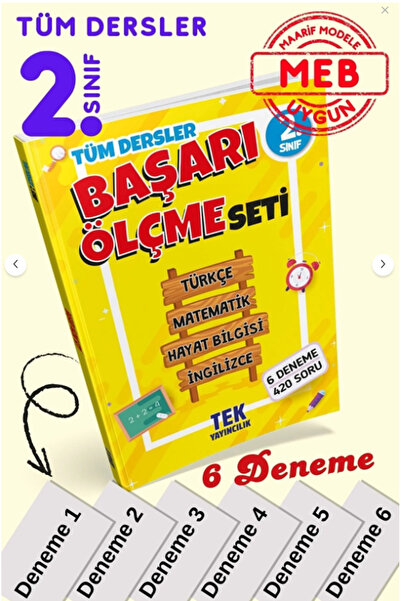 Tandem Yayınları TEK 2.Sınıf Başarı Ölçme Seti 6 Fasikül Deneme