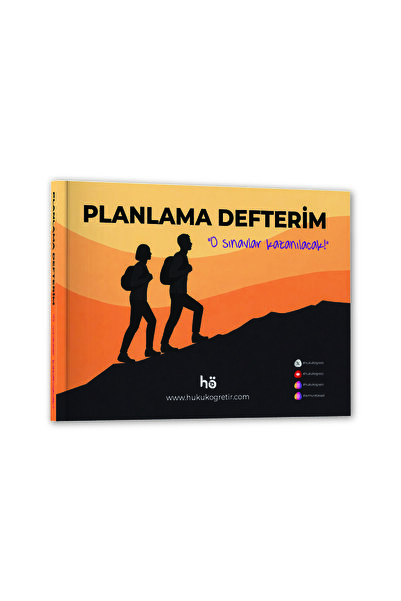 hukuk öğretir PLANLAMA DEFTERİM - GÜNLÜK - HAFTALIK PLANLAYICI DEFTER