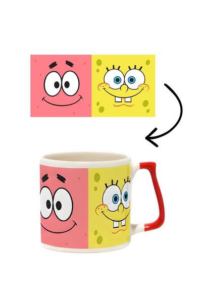 baskigo.com كوب سبونج بوب وبرايتون الفاخر - كوب سيراميك هدية