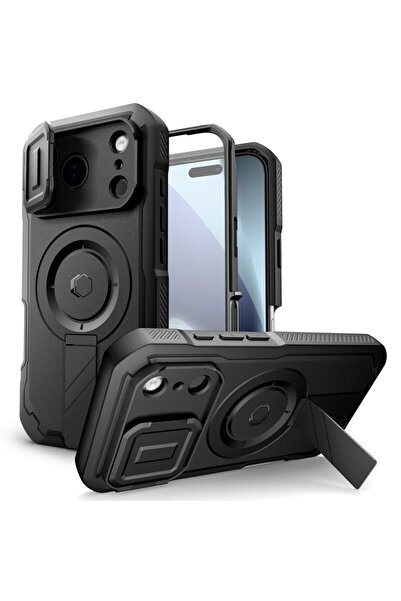 Tech-Protect Kevlar MagSafe Case for iPhone 17 Pro Max, Black